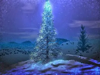 Imágenes Hilandy: Fondo de Pantalla Navidad arbol brillante azul Imágenes Hilandy: Fondo de Pantalla Navidad arbol brillante azul