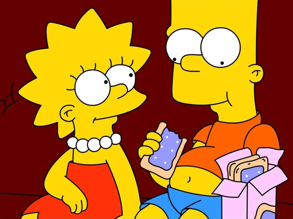 Imágenes Hilandy: Fondo de Pantalla los simpsons bart y lisa Imágenes Hilandy: Fondo de Pantalla los simpsons bart y lisa