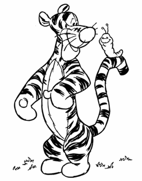 Imagen para colorear Tiger | Imágenes HD