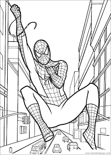 Hoja de trabajo Hombre Araña para Colorear. SPIDERMAN | colorear