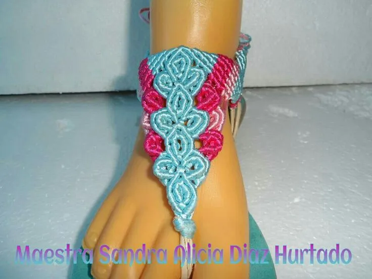 Huaraches de macrame - Imagui