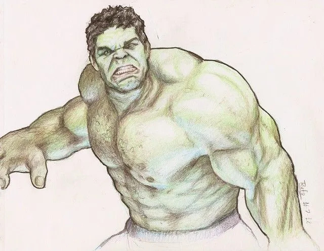 Imagenes de hulk en lapiz - Imagui