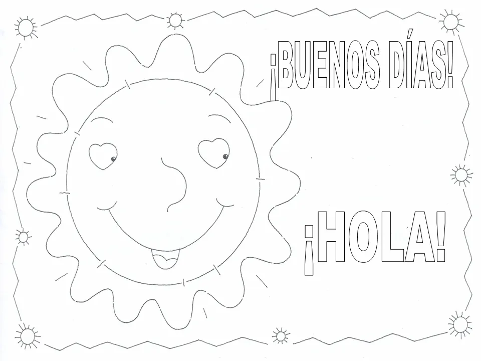 Imagenes • Imagenes para colorear de buenos dias Imagenes • Imagenes para colorear de buenos dias