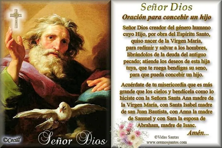 Rincón de la Oración: Estampas Oraciones para concebir un hijo