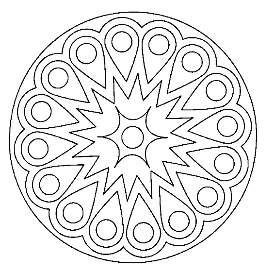 Imágenes para imprimir y colorear de Mandalas | Mandalas para ...