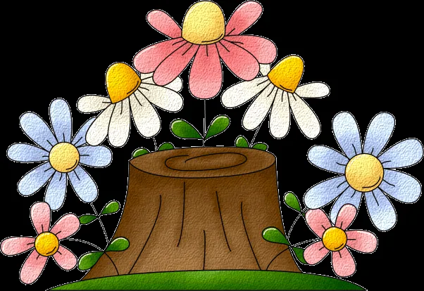 Flores infantiles png - Imagui