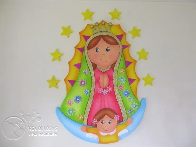 Dibujos de la virgen de Guadalupe infantiles - Imagui
