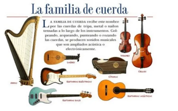 Imágenes de instrumentos musicales de cuerda, viento, percusion y ...
