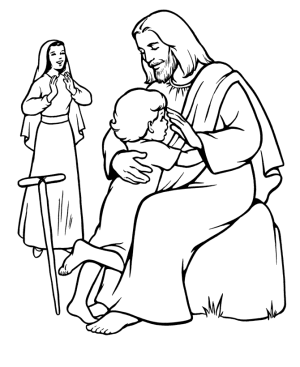 Imagenes de Jesus para colorear Imagenes de Jesus para colorear
