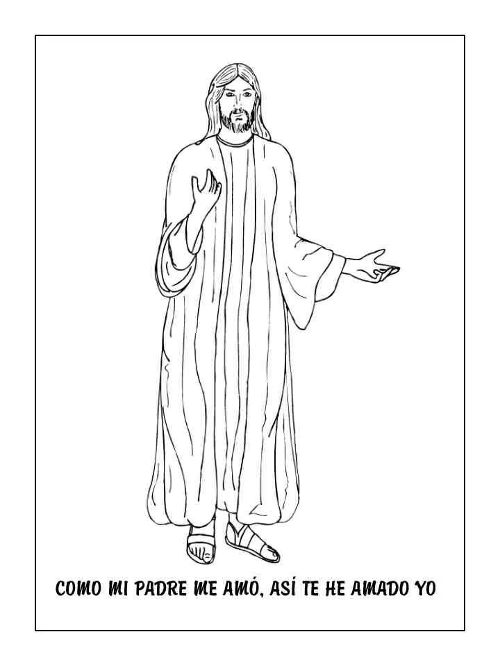 DIBUJOS DE JESUS PARA COLOREAR