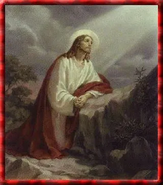 Imagenes de Jesus: orando en el huerto