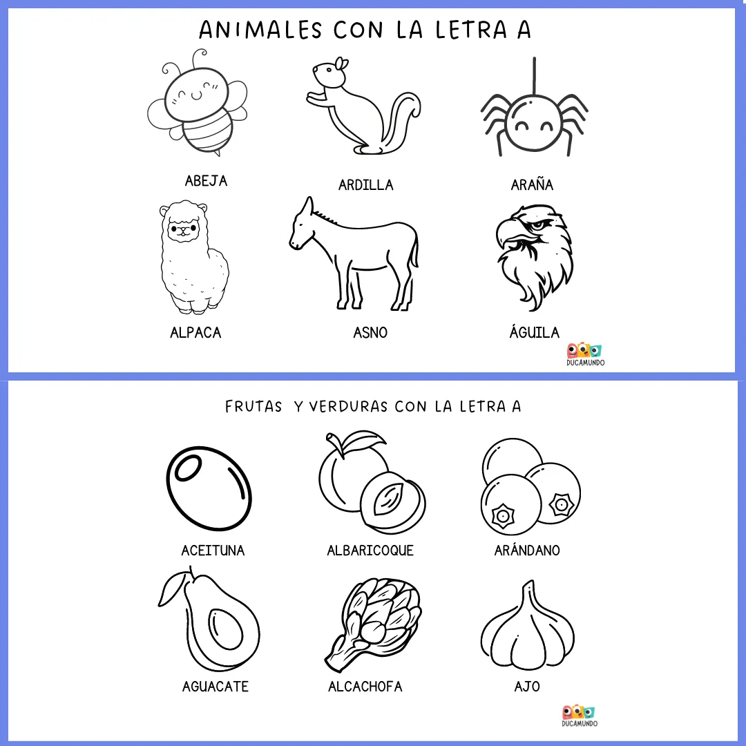 Imágenes con la letra a para colorear - Educamundo Imágenes con la letra a para colorear - Educamundo