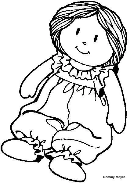 Dibujos de muñecas blanco y negro - Imagui