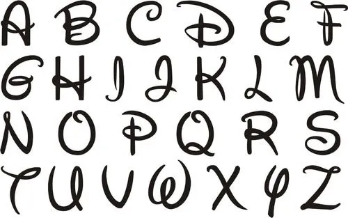 Las letras de Disney - Imagui