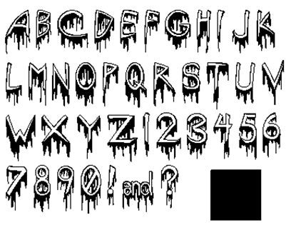 Imagenes de letras de Halloween - Imagui