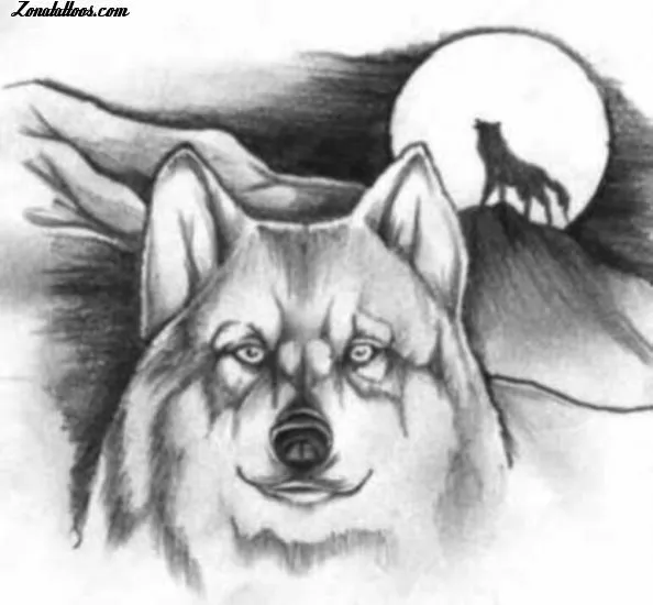 Plantilla/Diseño Tatuaje de jimmytatto - Lobos Animales Plantilla/Diseño Tatuaje de jimmytatto - Lobos Animales
