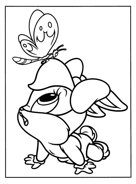 Imágenes de Lola Bunny bebé en grande para colorear - Imagui