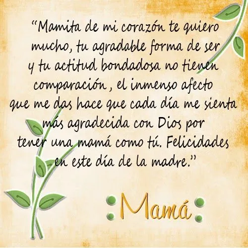 Imagenes para el dia de la madre - frases;mensajes y pensamientos ...