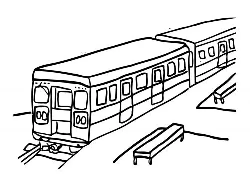 Imágenes del metro para colorear - Imagui