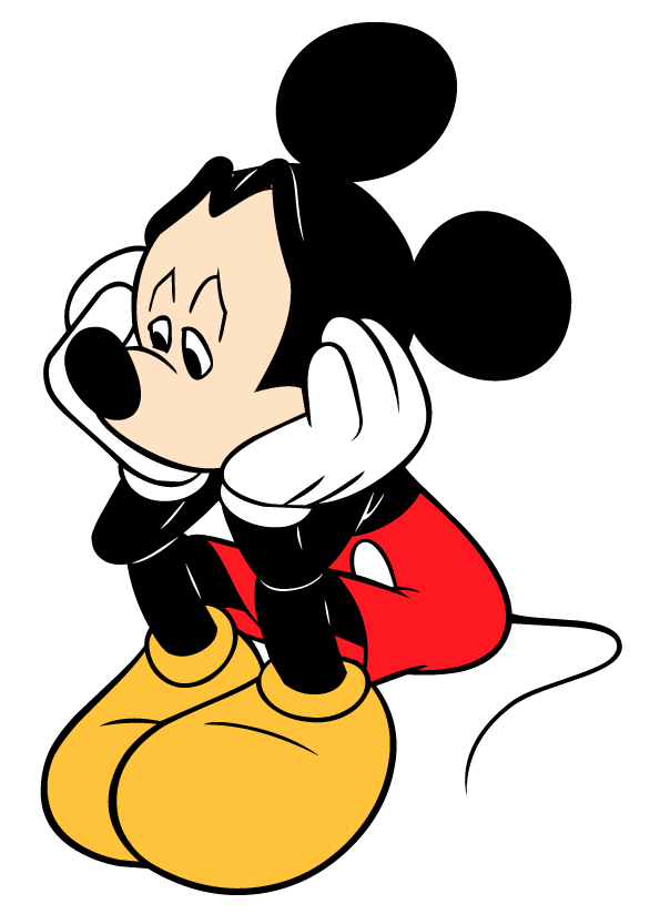 Mickey Mouse triste por amor - Imagui