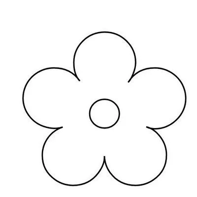 MOLDES EM EVA: FLOR - SIMPLES