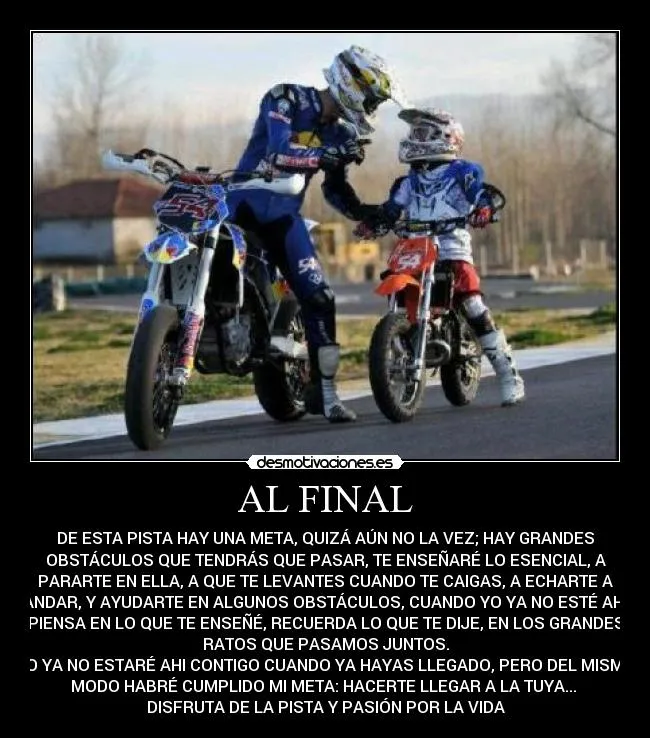 Imagenes de motocross con frases - Imagui