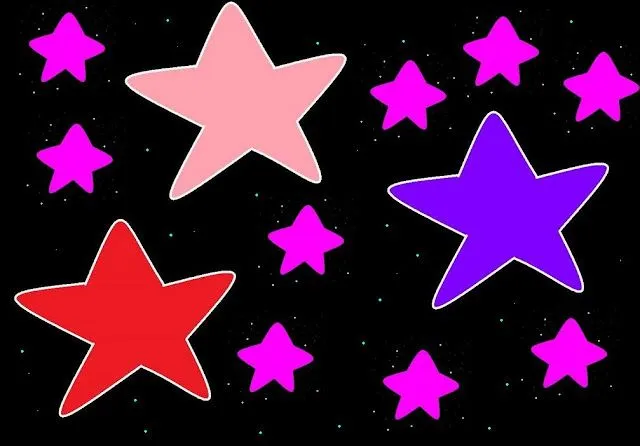 Dibujos de estrellas a color - Imagui
