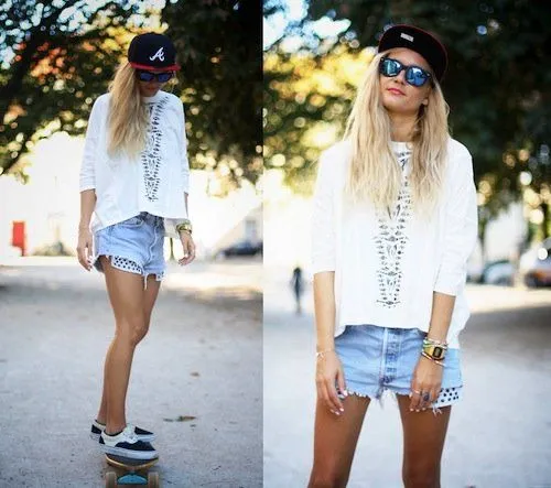 Mujeres con gorras planas tumblr - Imagui