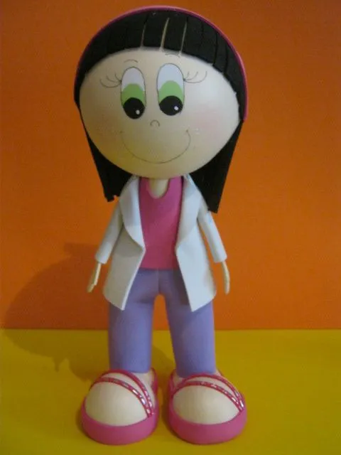 Muñecas en fommy - Imagui