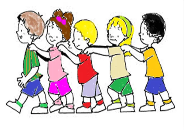 Fila de niños - Imagui