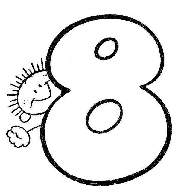 Imagenes del numero 8 para colorear - Imagui Imagenes del numero 8 para colorear - Imagui