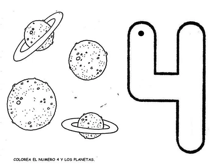Imagenes de numero 4 para colorear - Imagui Imagenes de numero 4 para colorear - Imagui