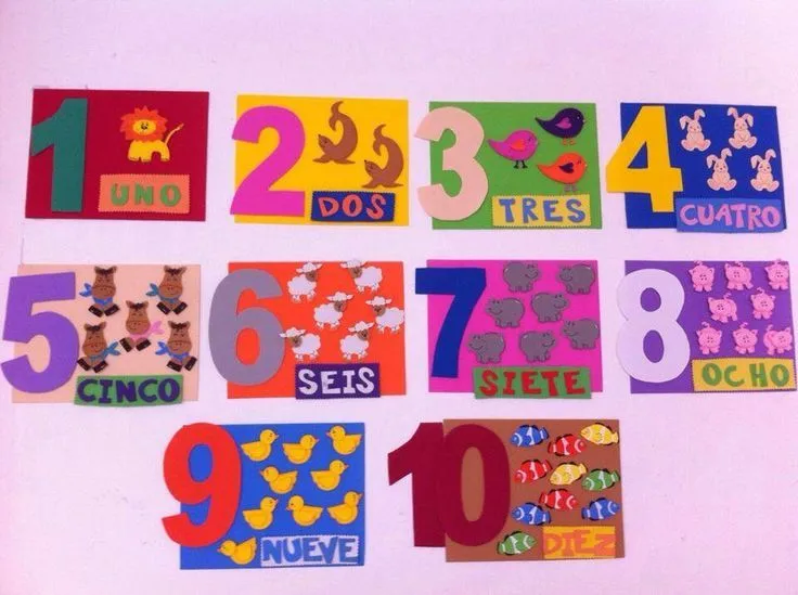 IMAGENES DE NUMEROS EN FOMI - Imagui