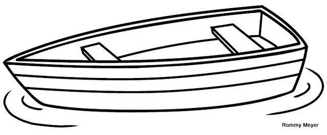Dibujo de lancha para colorear - Imagui