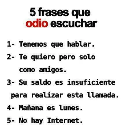 Maniatweetc0 : 5 frases que odio escuchar... http://t.co ... Maniatweetc0 : 5 frases que odio escuchar... http://t.co ...