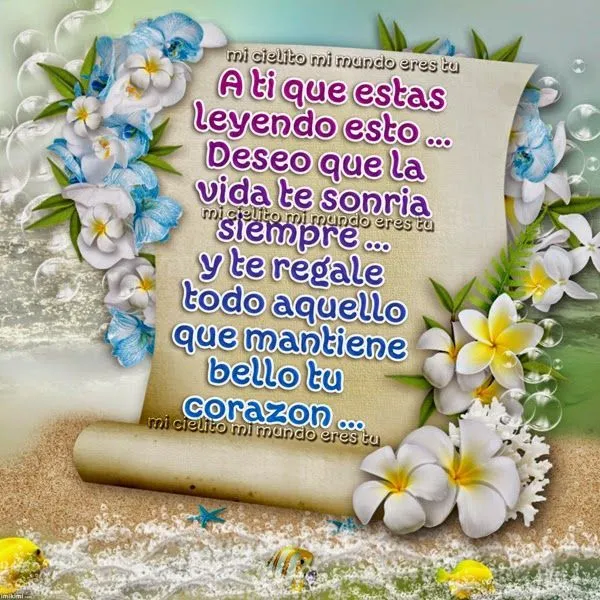 ღ Mi cielito mi mundo eres tu ღ Felices Fiestas !!!: a ti que ...