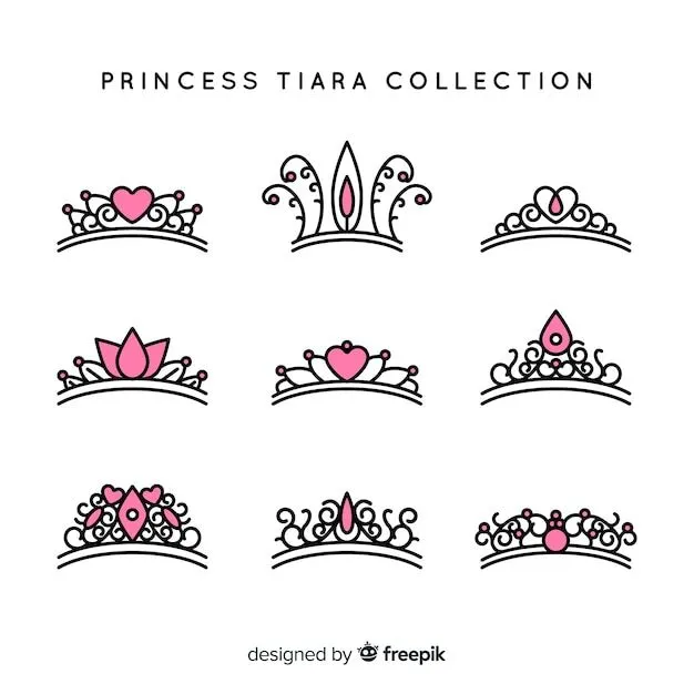 Vectores e ilustraciones de Corona princesa para descargar gratis | Freepik