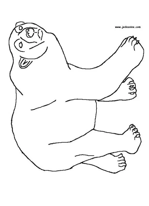 El oso de anteojos para colorear - Imagui