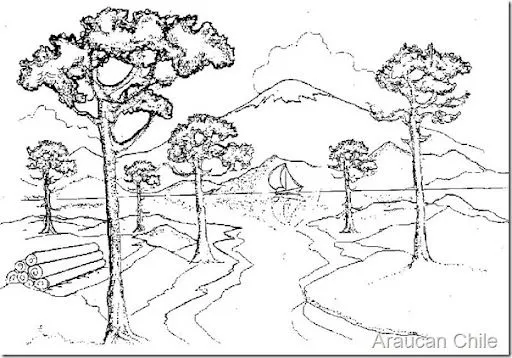 Paisajes naturales sin colorear - Imagui