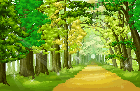 Paisaje de bosque animado - Imagui