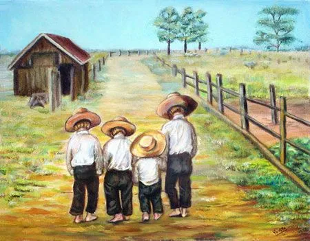 Imagenes de Paisajes: llaneros para colorear Imagenes de Paisajes: llaneros para colorear