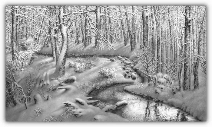 Ilustraciones de paisajes nevados e invernales | Blogodisea Ilustraciones de paisajes nevados e invernales | Blogodisea