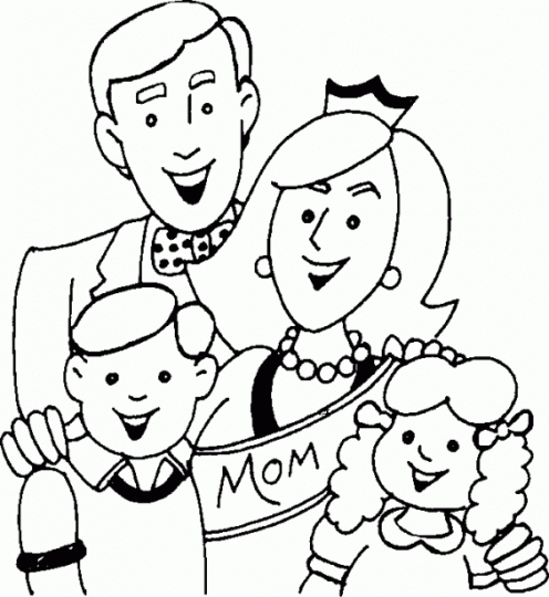 Imagenes-para-colorear-familia ...