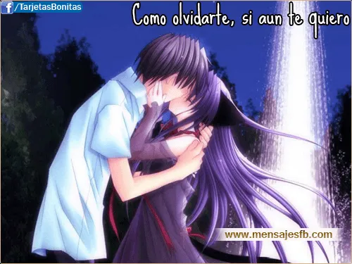 Parejas enamoradas besandose anime - Imagui