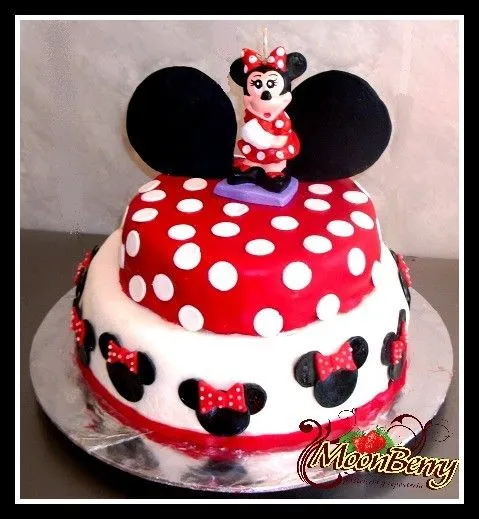 Pastelería MoonBerry - pasteles - PASTEL MIMI MOUSE ROJO Pastelería MoonBerry - pasteles - PASTEL MIMI MOUSE ROJO