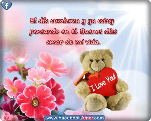 Imagenes, Pensamientos de Buenos Días Amor con Frases : Frases de ...