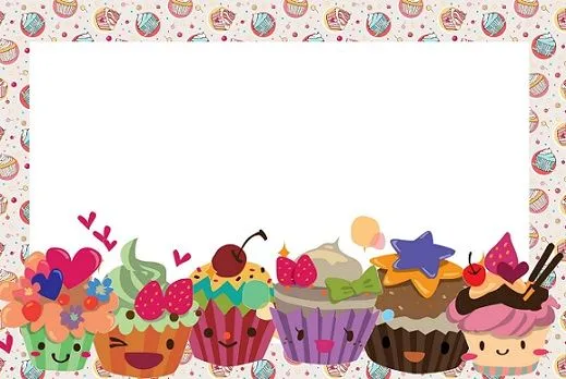 imágenes de cupcakes marcos para fotos | Imágenes para Peques