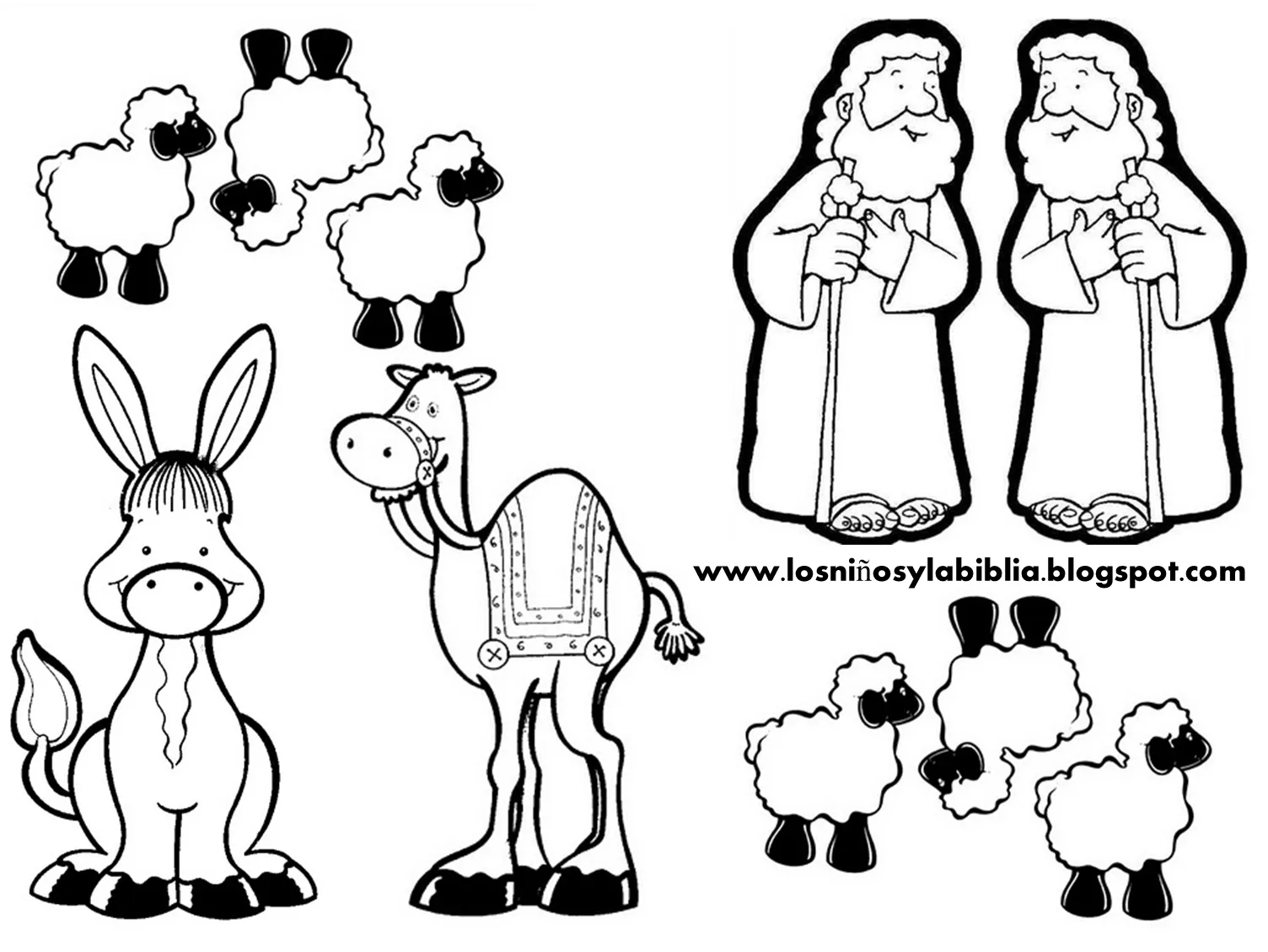 Imagenes del pesebre para colorear - Imagui
