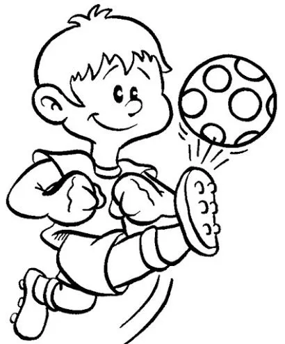 Imágenes para pintar de futbol para el Día del Futbolista el 14 de ...