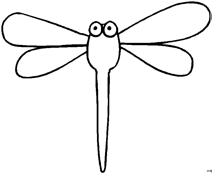 Libélula dibujo para colorear - Imagui